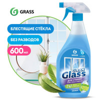 Средство для мытья окон, стёкол, пластика и зеркал GRASS Clean Glass Голубая лагуна 600мл