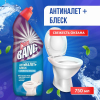 CILLIT BANG Средство дезинфицирующее для туалета Анти-налет Блеск Свежесть океана 750 мл