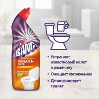 CILLIT BANG Чистящее средство для туалета, Антиналет+блеск, 750 мл