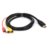 Переходник Hdmi/3 Rca Scart, 1,5 м, S-Video/3 Rca