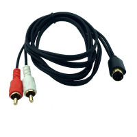 S-Video 4-контактный аудиокабель 2RCA Combo 4-контактный штекер SVideo, позолоченный 0,25 м 1,5 м
