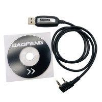 USB-кабель для программирования Baofeng, CD-диск с программным обеспечением для рации