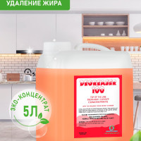 Чистящее средство для кухни Антижир Degreaser 100 удаление жира и нагара / Для чистки плит, духовок. Эко-концентрат 1:13, 5л