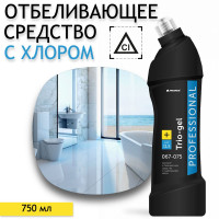 Моющее средство отбеливающее с хлором для туалета / гель для чистки и отбеливания PRO-BRITE Trio-gel (Трио гель), 750 мл