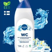 Чистящий ЭКО-гель KIILTO, для туалета, без хлора и фосфатов, без отдушек, гипоаллергенный,750 мл