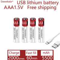 Зарядное устройство большой емкости 1,5 в AAA 5500 мАч USB