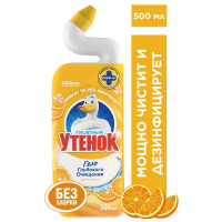 Туалетный Утенок Чистящее средство для унитаза "Цитрусовый", 500 мл