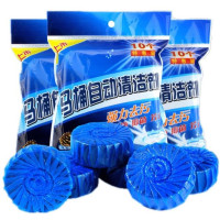 Таблетки очиститель для сливного бачка унитаза, 10 шт / С эффектом окрашивания воды