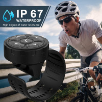 Беспроводные Bluetooth 5,3 наушники для шлема с дистанционным управлением, гарнитура для велосипедного руля, медиаконтроллер, кнопки для рулевого колеса автомобиля