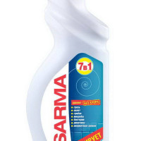 Чистящий гель для сантехники 7 в 1 SARMA Дезинфицирует убивает 100% микробов 750мл