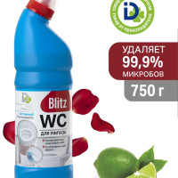Средство для  чистки сантехники  "Blitz" Активный WS Морская Свежесть 750 г
