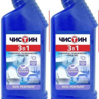 Чистящее средство Чистин 3 в 1 "Санитарно-гигиеническое", 750 мл., 2 шт.