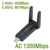 USB 1300 Wi-Fi адаптер 3,0 Мбит/с, 2,4/5 ГГц