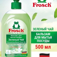 Средство для мытья посуды FROSCH "Зеленый чай", 500 мл, производство - Германия, жидкость - бальзам - гель ФРОШ