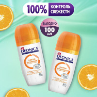 Дезодорант женский Деоника, антиперспирант, ролик, шариковый Энергия Витаминов 50 мл 2 шт