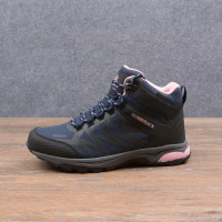 意大利楓家外貿原單戶外登山防水鞋軟殼面料防滑中筒徒步旅遊鞋女