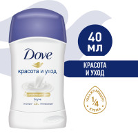 DOVE антиперспирант-дезодорант стик Красота и уход 48ч защиты, 0% спирта 40 мл