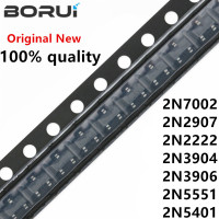 Транзистор 2N7002LT1G 2N7002 SOT-23 SMD 702 MMBT2907A 2F 2N2222 1P 2N3904 1AM 2N5551 G1 2N5401 2L MMBT222222A MMBT5551