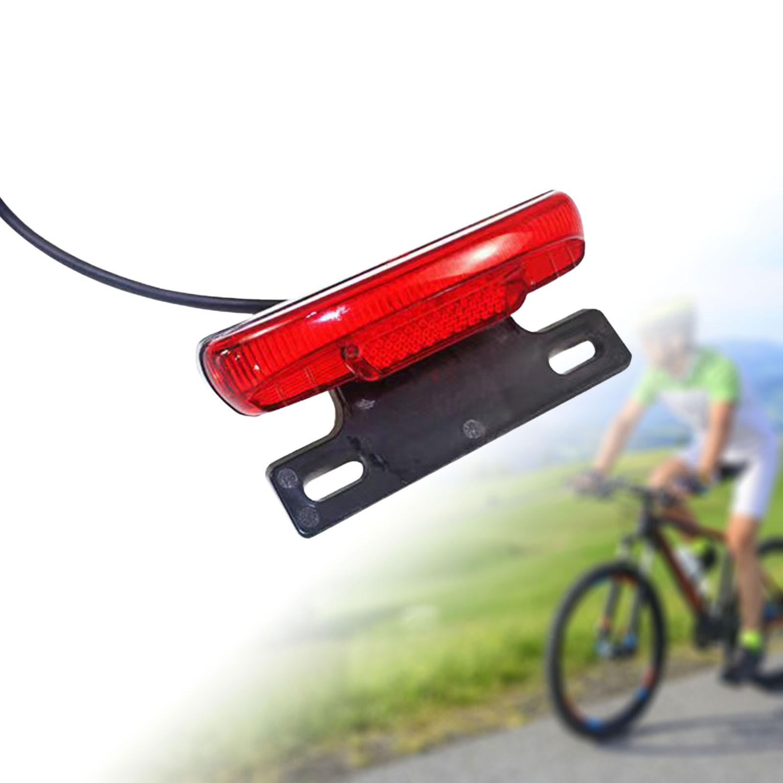 Bicycle Rear Tail Light Taillight Riding 36-48V Universal Cycling Running