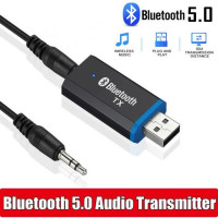 Bluetooth передатчик 5,0 USB аудио адаптер 3,5 мм AUX стерео разъем для наушников