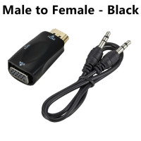 Адаптер GRWIBEOU HDMI-совместимый с VGA 1080P HDMI-VGA Аудио Видео конвертер для ПК ноутбука ТВ приставки компьютера проектора дисплея