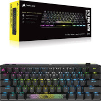 Беспроводная Механическая игровая клавиатура Corsair K70 PRO MINI RGB 60% (самая быстрая беспроводная, заменяемая CHERRY MX красные клавиши)