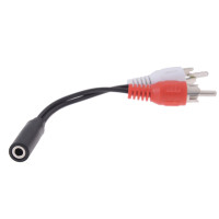 Универсальный стерео разъем 3,5 мм на 2 штекера RCA для наушников 3,5 Y-образный переходник