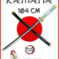 Деревянная катана меч игрушечная, клинок рассекающий демонов