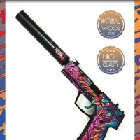 Деревянный пистолет USP скоростной зверь Words of standoff