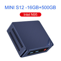 Мини ПК Beelink Mini S Intel N5095 (2.0 ГГц), RAM 8 ГБ, SSD 256 ГБ, Intel UHD Graphics, Windows 11, 8 ГБ 128 Гб, вилка EU