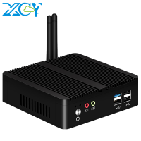 Мини-ПК XCY без кулера, 4-ядерный процессор Intel Celeron J1900, Gigabit Ethernet, 4x USB, HDMI, VGA, поддержка Wi-Fi, Windows, Linux/Ubuntu