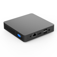 Мини-ПК SZBOX S33 без вентилятора, Intel Celeron N3350, Windows 10, 6 + 64 ГБ, 1000 Мбит/с, Wi-Fi 2,4 ГГц