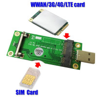 Беспроводной мини-адаптер Pci-e с разъемом для карты на Usb с Sim-картой 8pin для Wwan/lte модуля