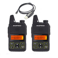 Рация Baofeng BF-T1 Mini двухсторонняя, с наушником, UHF 400-470 МГц 20 каналов, 2 шт