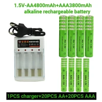 Аккумулятор 1,5 в AA4800mAh + AA3800mAh для часов, мышей, компьютеров, игрушек и т. д