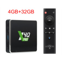 Смарт-ТВ Ugoos X4Q Pro, 4 + 64 ГБ, Android 11, Amlogic S905X4, LPDDR4, AV1, HDR, 1000M, BT5.1, 4K