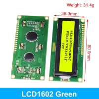 Модуль ЖК-дисплея DIYTZT LCD1602 1602 синий зеленый экран 16x2 символа HD44780