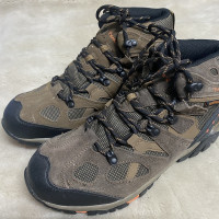 外貿原單男士高筒斷碼戶外防水防滑登山鞋耐磨舒適繫帶徒步瑕疵鞋