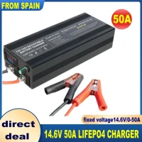 Зарядное устройство для аккумуляторов 14,6 в, 80 А, 50 А, 36 А, адаптер питания с дисплеем 40 А, 30 А, 20 А