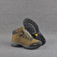 驢友硬貨頭層牛皮防水防滑耐磨男士高筒戶外登山鞋 徒步鞋