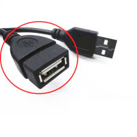 Кабель-удлинитель USB 2,0, штекер-гнездо, 1 м