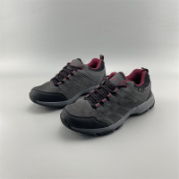 外貿出口鶴家真皮防水男女防水鞋輕便舒適登山鞋耐磨防滑徒步鞋