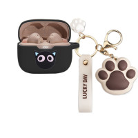 Мягкий силиконовый чехол для наушников JBL Tune 230NC TWS с куклой-подвеской