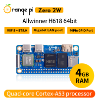 Плата разработки Orange Pi Zero 2 Вт 4 Гб ОЗУ DDR4 WiFi-BT Zero2 Вт Allwinner H618 Orange Pi Zero 2 Вт