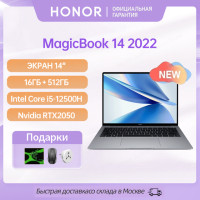 Новый ноутбук Honor MagicBook 14 2022 [14 дюймов, Intel Core i5-12500H RTX2050,16 ГБ 512 ГБ ультрабук, портативный ноутбук Win11 2160 × 1440