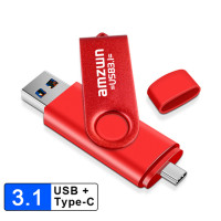 Металлический USB флеш-накопитель 2 в 1