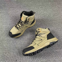 純外貿出口意大利高端尾貨高筒男防水鞋防滑減震戶外徒步遊登山鞋