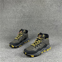 外貿歐洲單撿漏戶外真皮防水男鞋 中筒登山鞋防滑耐磨舒適徒步鞋