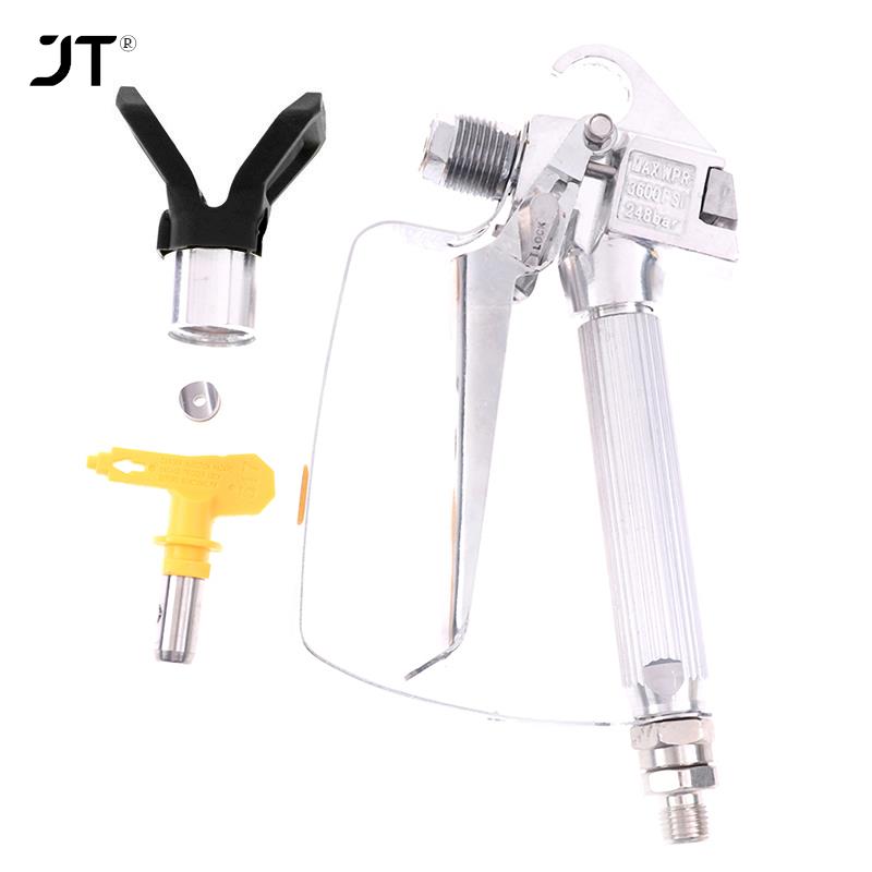 3pcs/set Airless Spray Gun With 517 Airbrush Nozzle Spray Tip  Powder Coating For Paint Sprayers Auto Repair Tool