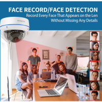 IP-камера Misecu HD, 5 МП, 4 МП, H.265, POE, 1/2/3/4 шт